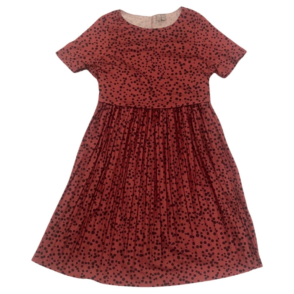 Asos Polka Dot Pleated Dress